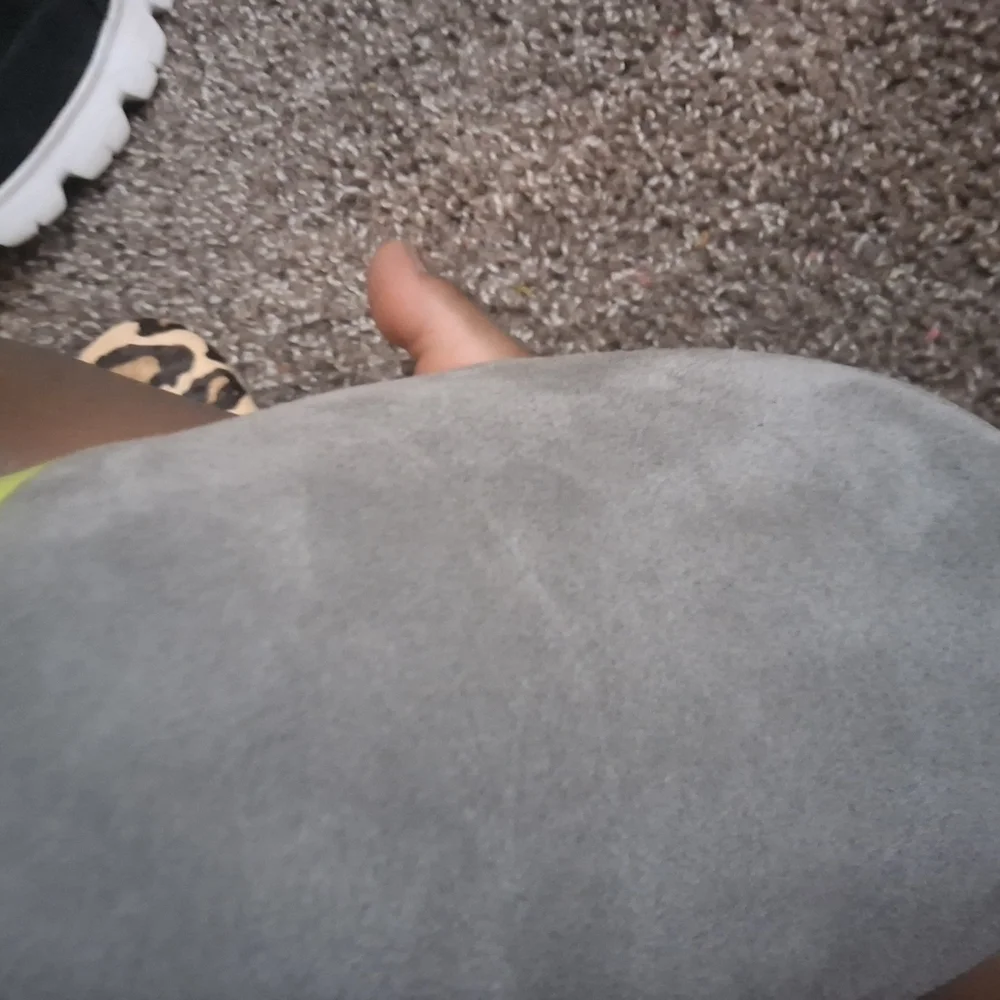 UGG Gray and Yellow Shearling Boots